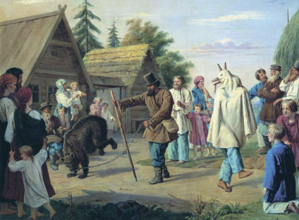 деревня, истории, медведь, баня