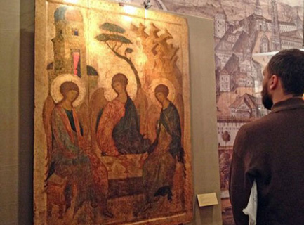 икона, рублев, троица, храм, лавра, третьяковская галерея, минкультуры