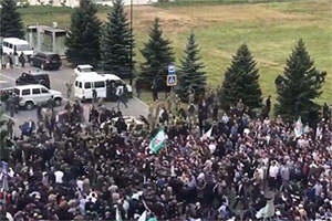 ингушетия, магас, протест, чечня, территории, суфийский шейх, кишиев