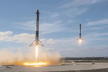 falcon heavy, маск, spacex, tesla, ракета-носитель