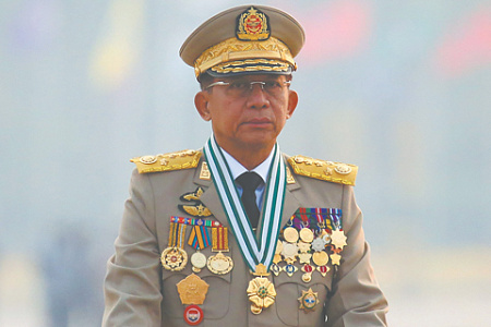 мьянма, номинально гражданское правительство, президент генерал