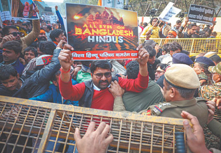 дели, демонстраци, посольство бангладеш, линчевание индуса, исламисты, китай