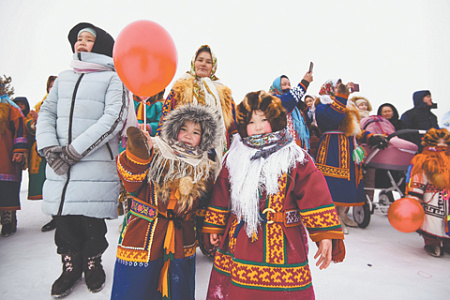 народы севера, лесные ненцы, ямал, этническая деревня, харампур, роснефть