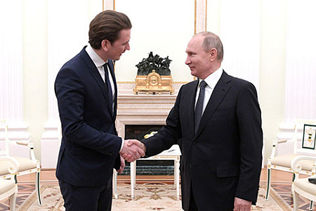 австрия, канцлер, себастьян курц, вламиир путин, ес, правые партии, антироссийские санкции, нато